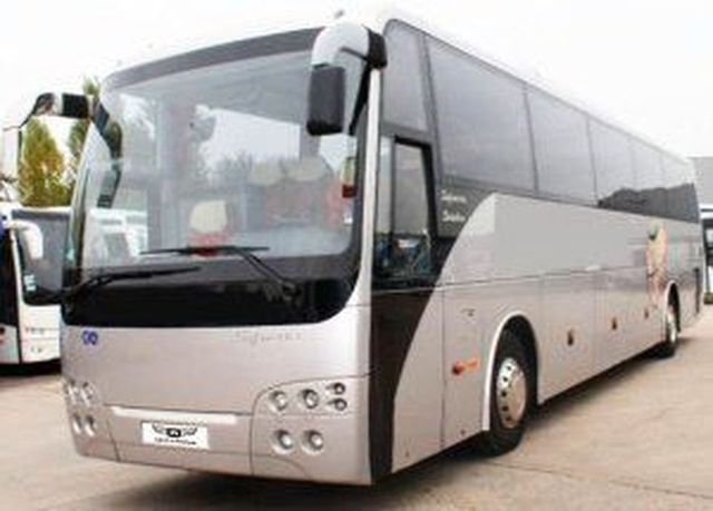 Аренда аренда серебристого автобуса temsa safari на свадьбу на свадьбу, фото