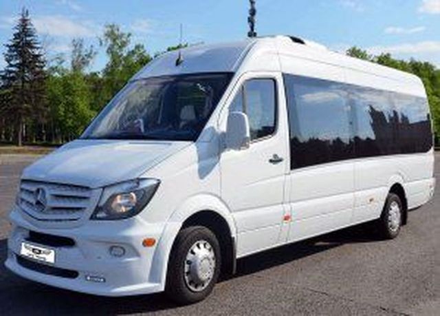 Аренда Аренда белого микроавтобуса mercedes-benz sprinter на свадьбу на свадьбу, фото
