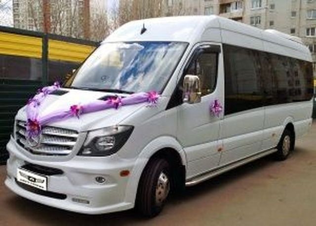 Аренда Аренда белого микроавтобуса merсedes-benz sprinter с водителем с водителем, фото