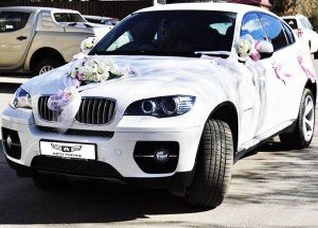 Аренда аренда белого джипа bmw x6 с водителем с водителем, фото