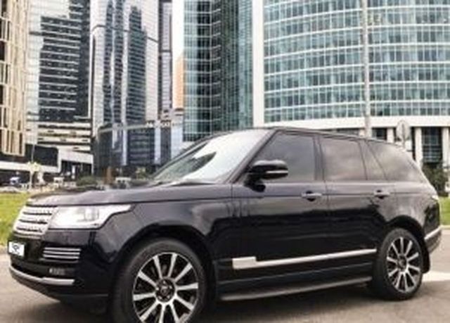 Аренда аренда черного джипа range rover vogue на свадьбу на свадьбу, фото