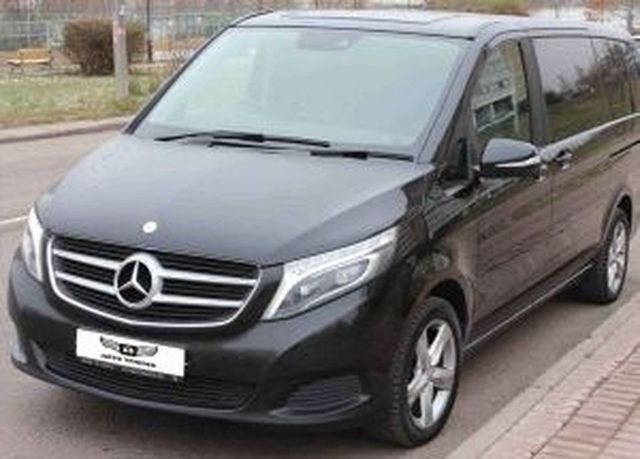 Аренда аренда черного минивэна mercedes-benz v-class с водителем