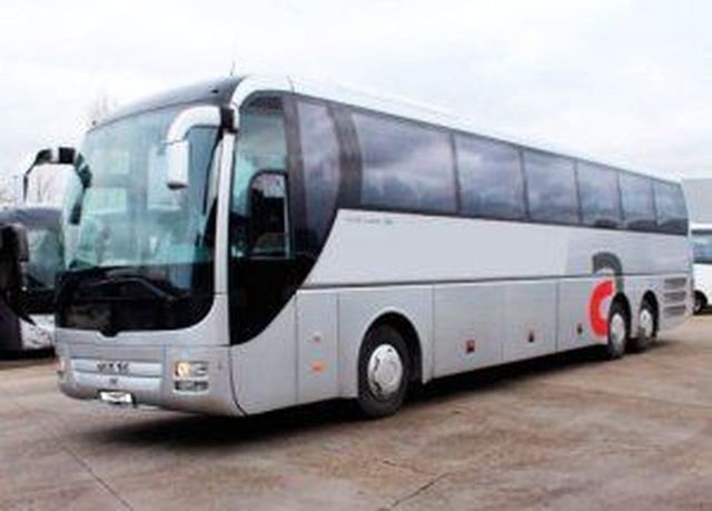 Аренда белого автобуса man lions coach , фото