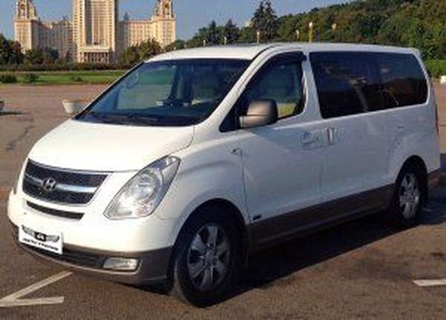 Аренда аренда белого минивэена hyundai starex с водителем
