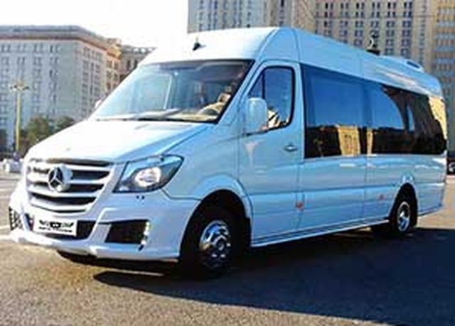 Аренда Аренда белого микроавтобуса mercedes-benz sprinter на свадьбу на свадьбу, фото