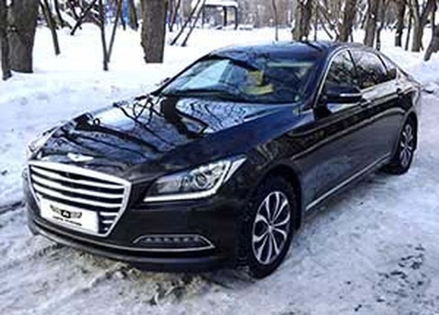 Аренда аренда седана hyundai genesis на свадьбу на свадьбу, фото
