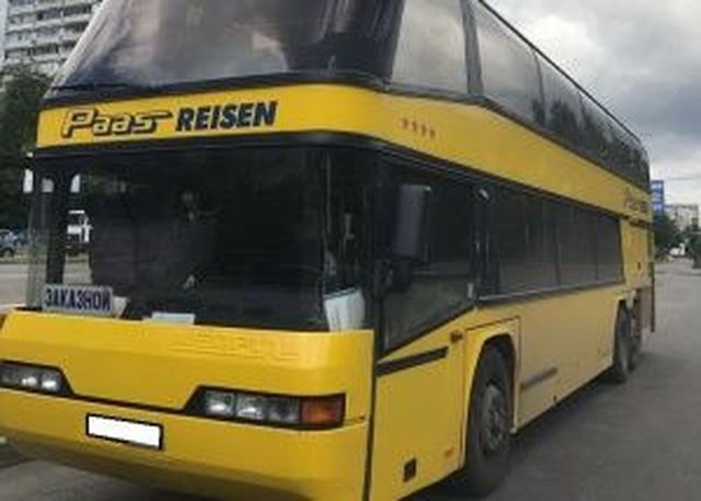 Аренда автобус neoplan водителем на свадьбу, фото