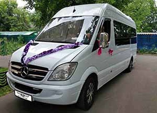 Аренда Аренда микроавтобуса mercedes-benz sprinter на свадьбу на свадьбу, фото