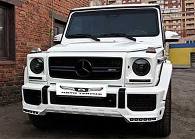 Аренда Аренда белого джипа mercedes-benz gelandewagen с водителем с водителем, фото
